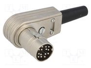 Connector: M16; plug; male; soldering; for cable; PIN: 14; 3A; 150V AMPHENOL