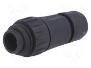 Connector: circular; plug; for cable; PIN: 7; male; w/o contacts AMPHENOL