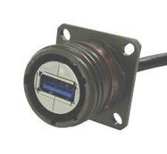 USB CONN, 3.0 TYP A SQ FLANGE RCPT, 9POS