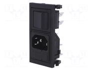 Connector: AC supply; socket; male; 10A; 250VAC; C14 (E); IEC 60320 BULGIN