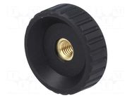 Knob; Ø: 50mm; Int.thread: M10; 20mm; H: 28.5mm; polyamide ELESA+GANTER