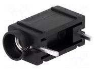 Connector: 4mm banana; socket; 60VDC; 24A; black; silver plated AXIOMET