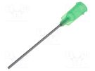 Needle: steel; 1.5"; Size: 18; straight; 0.84mm; Mounting: Luer Lock FISNAR