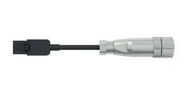 SENSOR CORD, 4 POS M12 PLUG-WTB RCPT, 2M