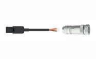 SENSOR CORD, 4 POS M12 PLUG-WTB RCPT, 5M