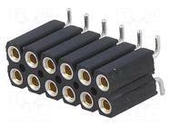 Connector: pin strips; socket; female; PIN: 12; BL 16 SMD; 3A; 150V FISCHER ELEKTRONIK