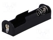 Holder; AA,R6; Batt.no: 1; soldering lugs; black COMF