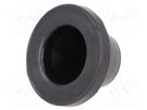 Grommet; Ømount.hole: 38mm; rubber; black; Panel thick: max.2mm ELPROD