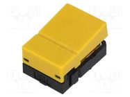 Switch: keypad; Pos: 2; SPST-NO; 0.05A/24VDC; yellow; none; THT; box OMRON Electronic Components