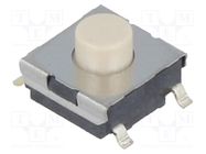 Microswitch TACT; SPST-NO; Pos: 2; 0.05A/24VDC; SMT; none; 1.47N OMRON Electronic Components