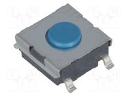 Microswitch TACT; SPST-NO; Pos: 2; 0.05A/24VDC; SMT; none; 2.55N OMRON Electronic Components