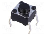 Microswitch TACT; SPST-NO; Pos: 2; 0.05A/24VDC; THT; none; 0.98N OMRON Electronic Components