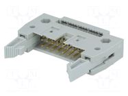 Connector: IDC; plug; male; PIN: 16; 3A; 125V; IDC; for ribbon cable CONNFLY