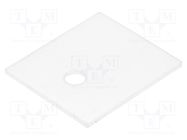 Heat transfer pad: ceramic; TO3P; L: 20mm; W: 23mm; Thk: 1mm; 25W/mK FISCHER ELEKTRONIK