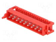 Connector: Micro-MaTch; plug; male; PIN: 18; IDC; for ribbon cable TE Connectivity