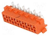 Connector: Micro-MaTch; socket; female; PIN: 12; vertical; SMT; 2x6 TE Connectivity