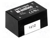 Converter: AC/DC; 3W; 90÷305VAC; Usup: 130÷430VDC; Uout: 12VDC; 73% AIMTEC