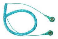 COILED CORD, BLUE, 2MOHM, 2.4M, SOCKET