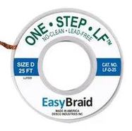 DESOLDERING BRAID, 25FT X 0.1"