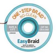 DESOLDERING BRAID, 5FT X 0.025"