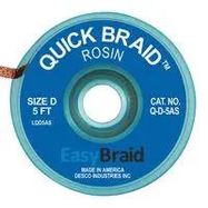 DESOLDERING BRAID, 5FT X 0.1"