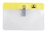 BADGE HOLDER, ESD DISSIPATIVE, W/CLIP