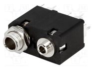 Socket; Jack 3,5mm + Jack 6,3mm; female; ways: 3; straight; THT AMPHENOL