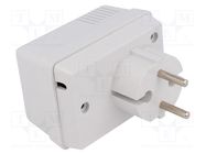 Enclosure: for power supplies; X: 52mm; Y: 73mm; Z: 46mm; ABS; grey MASZCZYK