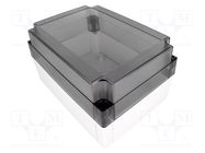 Enclosure: multipurpose; X: 130mm; Y: 180mm; Z: 100mm; MNX; grey; IK08 FIBOX