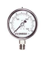 PRESSURE GAUGES, 15PSI, 1/2"MNPT