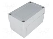 Enclosure: multipurpose; X: 80mm; Y: 130mm; Z: 75mm; MNX; grey; IK08 FIBOX