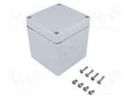 Enclosure: multipurpose; X: 80mm; Y: 82mm; Z: 85mm; EURONORD; grey 