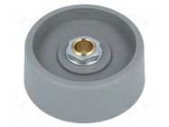 Knob; without pointer; polyamide; Øshaft: 6mm; Ø40x16mm; grey OKW