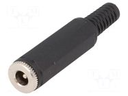 Connector: DC supply; plug; male; 5.5/2.1mm; 5.5mm; 2.1mm; straight NINIGI