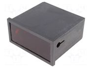 Enclosure: panel; X: 96mm; Y: 48mm; Z: 90mm; ABS; black; DINS SUPERTRONIC