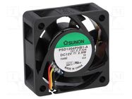 Fan: DC; axial; 12VDC; 40x40x15mm; 23.78m3/h; 44.2dBA; ball bearing SUNON