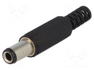 Connector: DC supply; plug; female; straight; for cable; soldering CHANGZHOU DAHUA IMP AND EXP (GROUP) CO
