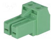 Pluggable terminal block; 7.62mm; ways: 2; straight; plug; female PHOENIX CONTACT