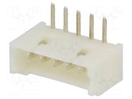 Connector: wire-board; socket; male; PIN: 5; 1A; Urated: 125V; THT JOINT TECH