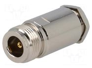 Connector: N; plug; female; straight; RG213; 11mm; soldering,clamp YIZN Jiangsu Tengyu Electronics co.