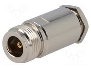 Connector: N; plug; female; straight; soldering,clamp; for cable YIZN Jiangsu Tengyu Electronics co.