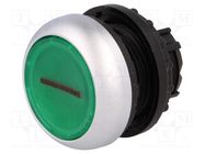 Switch: push-button; 22mm; Stabl.pos: 2; green; M22-FLED,M22-LED EATON ELECTRIC