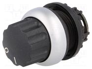 Switch: rotary; 22mm; Stabl.pos: 1; black; none; IP66; prominent EATON ELECTRIC