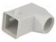 Enclosure for connectors: HDC; size 21.21; for cable; for latch ILME