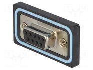 Connector: D-Sub; PIN: 9; socket; female; straight; soldering; IP67 AMPHENOL COMMUNICATIONS SOLUTIONS
