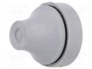 Grommet; Ømount.hole: 16mm; grey; Panel thick: 1÷4mm; L: 18.5mm ESSENTRA