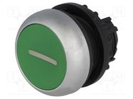 Switch: push-button; 22mm; Stabl.pos: 1; green; none; IP67; flat EATON ELECTRIC