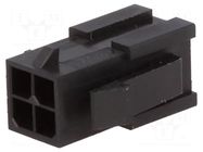 Connector: wire-wire; plug; male; Micro-Fit 3.0; 3mm; PIN: 4; 5A MOLEX