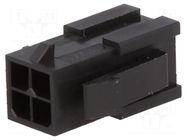 Connector: wire-wire; plug; male; PIN: 4; Micro-Fit 3.0; 3mm; 2x2; 5A MOLEX
