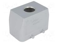 Enclosure: for HDC connectors; HTS; size 4; aluminium alloy; PG16 TE Connectivity